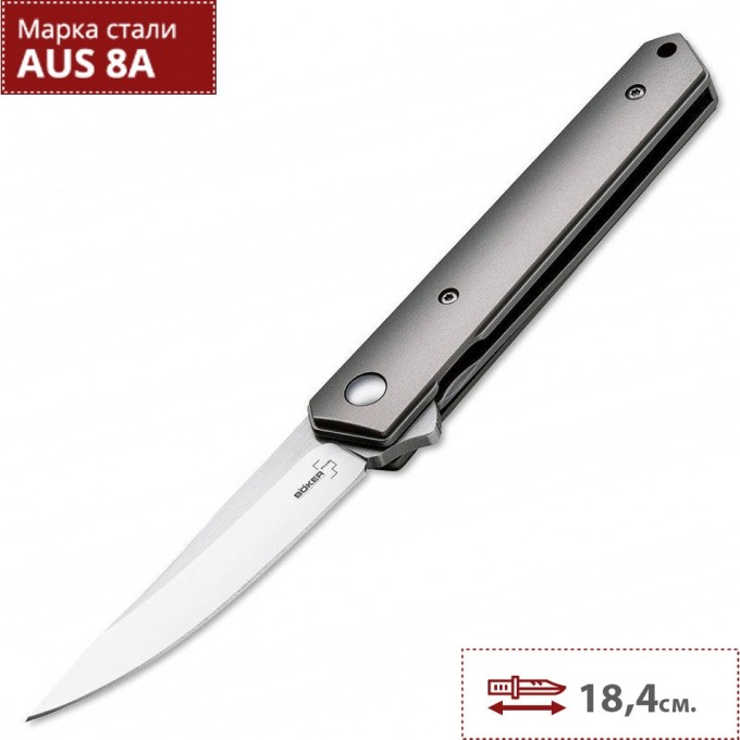 Нож BOKER KWAIKEN MINI FLIPPER TITAN BK01BO290 BK01BO2901 Нож BOKER KWAIKEN MINI FLIPPER TITAN BK01BO290 BK01BO2901