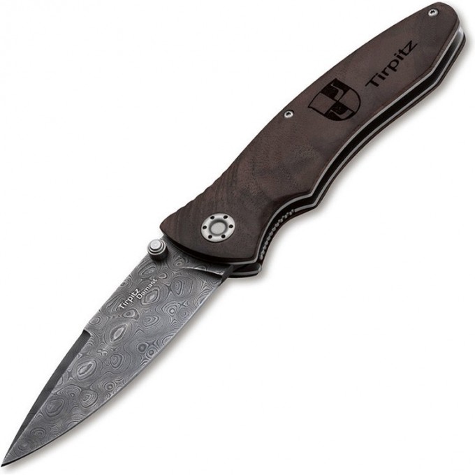 Нож BOKER TIRPITZ-DAMASCUS WOOD BK110192DAM